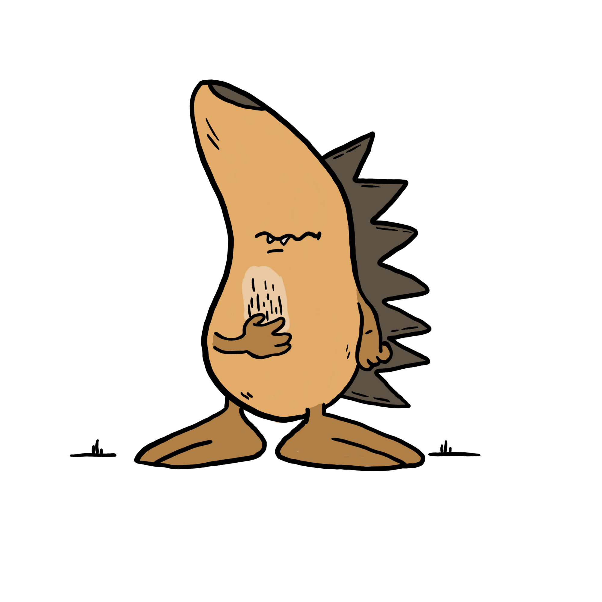Igel mit hellen Bauch