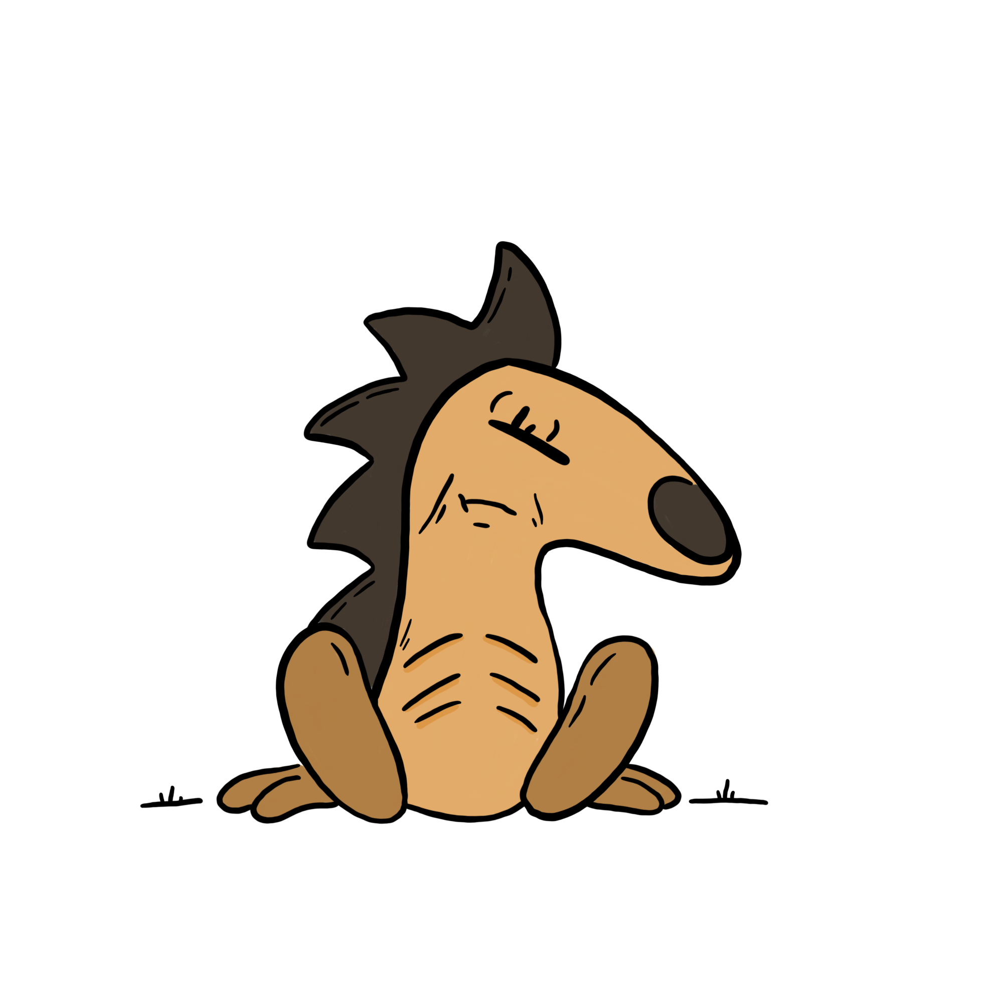 Igel ausgehungert
