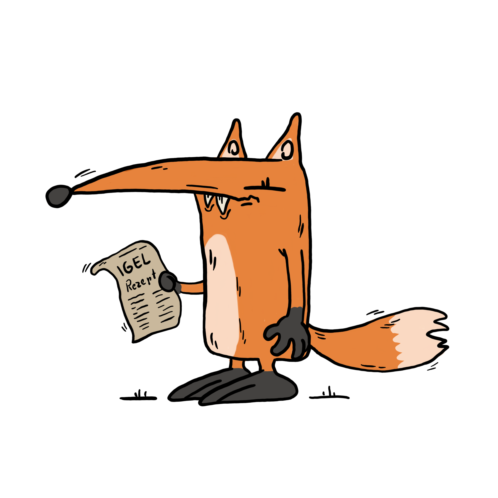 Igelfeind der Fuchs